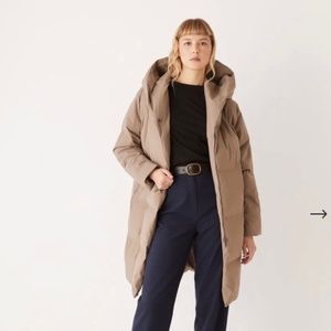 Frank & Oak Hygge Puffer Coat in Walnut XS NWT